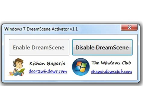 Windows 7 dreamscene activator 1.1